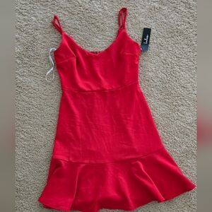 Lulu's Red Spaghetti Strap Mini Dress